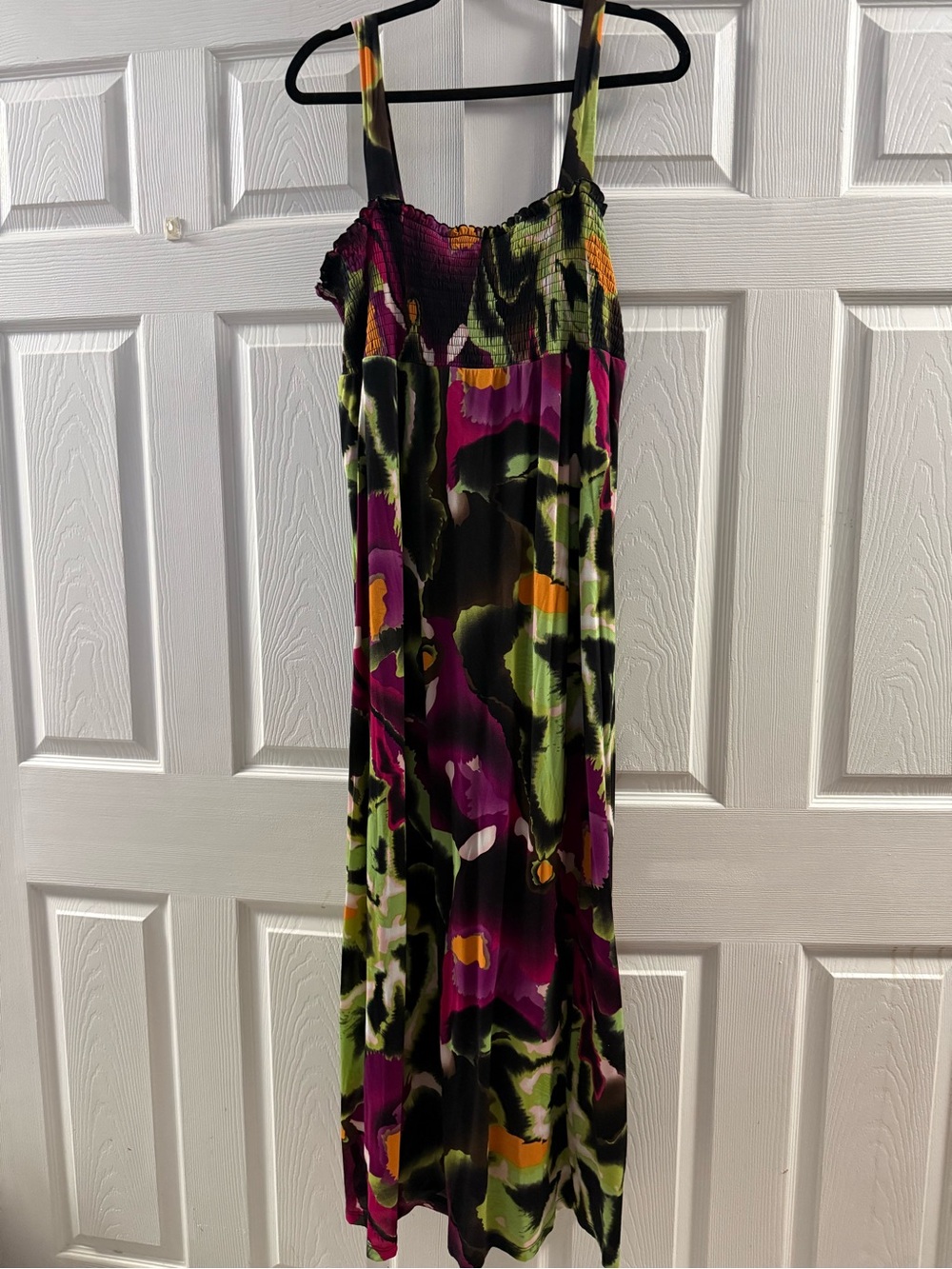 Style & Co Smocked Maxi Dress Large